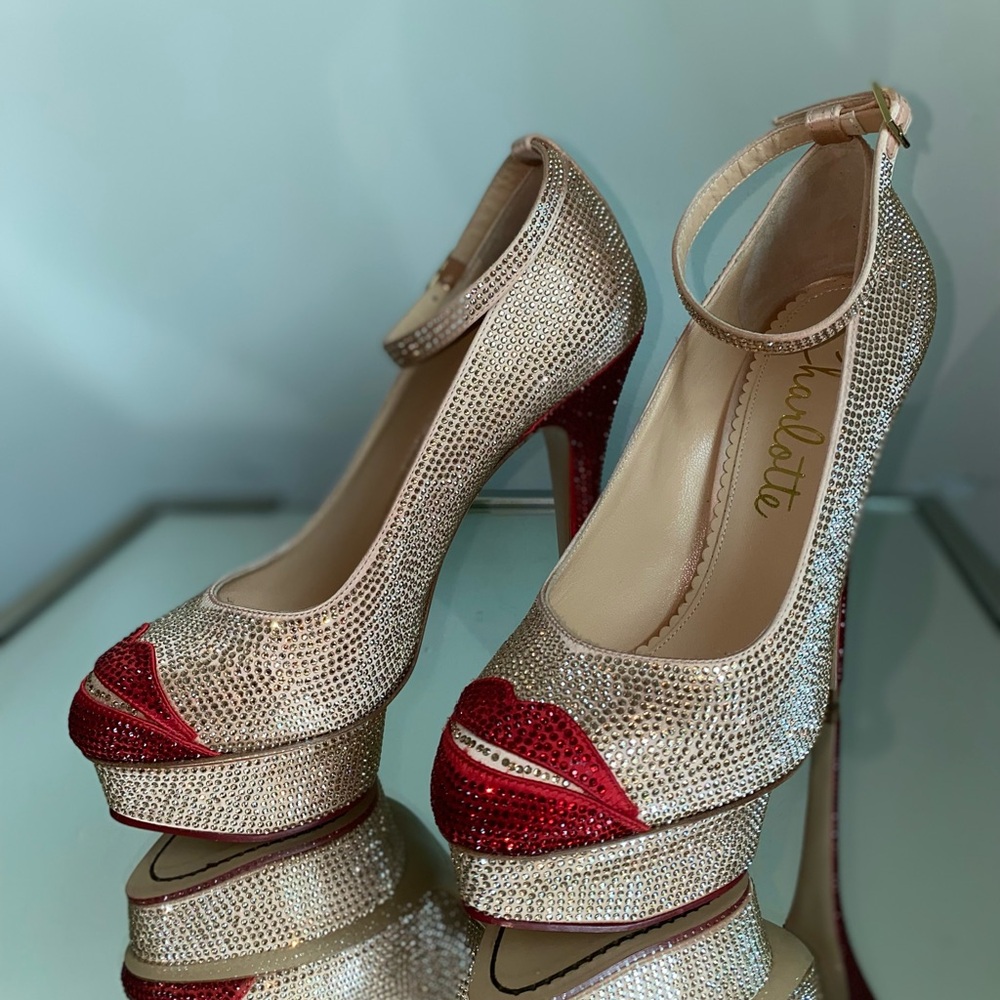 New Charlotte Olympia CRYSTAL KISS ME DOLORES $3,200 39 - Picture 6 of 16